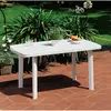 Image de Carrefour FARO - Table de jardin rectangulaire - Blanc - 909908