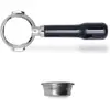 Image de Porte-Filtre Bottomless - LELIT - PLA580S - Acier Inoxydable - 2 Doses - Poignée Classique