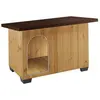 Image de FERPLAST-Niche en bois pin nordique coloris marron Baita 80 - 95,5 x 65 x 65,5 cm