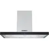Image de Hotte décorative murale 90cm 65db 504m3/h inox/verre noir - RHP90TX - ROSIERES