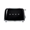 Image de SMEG Toaster 2 tranches Noir - Années 50 - TSF01BLEU