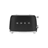 Image de SMEG Toaster 2 tranches Noir Mat Années 50 - TSF01BLMEU