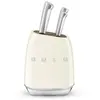 Image de SMEG Bloc 6 couteaux Crème - Années 50