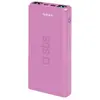 Image de Batterie externe fast charge de 10000 mAh 2 USB Rose SBS