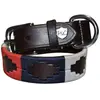 Image de Collier pour chien Flags&Cup Chukka Marron 40 cm 802020-marron/bleu/rouge