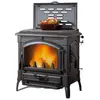 Image de Poêle à bois fonte 4.9 kW noir anthracite - ISOTTACCLEAN - Vintage - NORDICA EXTRAFLAME