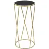 Image de Paris prix Table d'appoint ronde - Noir et or