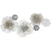 Image de Décoration Murale en Métal Flowery 119cm Multicolore
