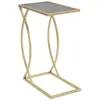 Image de Table d'appoint en métal doré 45,5 x 25,5 x 60 cm