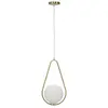 Image de Paris prix Suspension sphère Glamy Drop - Blanc & or