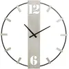 Image de Horloge en métal Silvery 61 x 4.5 x 63 cm.