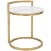 Image de Mauro ferretti Table basse métal marbre - Or