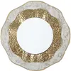Image de Ervesto Shai - Miroir mural rond - Or/crème - 54,5 cm