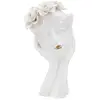 Image de Vase Déco en Porcelaine Woman Mask 27cm Blanc