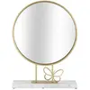 Image de Paris prix Miroir sur pied rond - Or