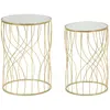 Image de Paris prix lot de 2 tables d'appoint - Or