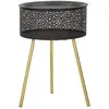 Image de Paris prix Table d'appoint avec rangement - Noir & or