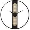 Image de Horloge Murale Cannage Ribby 60cm Noir & Crème