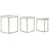 Image de Paris prix Lot de 3 tables basses triangle - Or