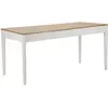Image de Mauro ferretti Table à manger Matera - Blanc et marron