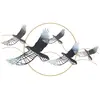 Image de Décoration Murale Encadrée en Métal Oiseaux 91cm Multicolore