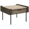 Image de Paris prix Table basse bois 2 tiroirs - Naturel