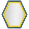 Image de Paris prix Miroir mural velours Tony - Bleu et jaune