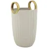 Image de Paris prix Vase design céramique - Blanc et or