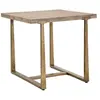 Image de Paris prix Table à manger carrée effet bois - Naturel