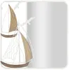 Image de Paris prix Miroir mural Adriatic - Blanc & naturel