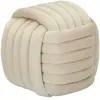 Image de Pouf en tissu Softy - Crème