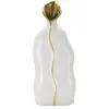 Image de Paris prix Vase céramique Uma   Blanc et or