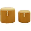 Image de Mauro Ferretti Lot de 2 poufs-coffres - Moutarde