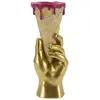 Image de Paris prix Vase déco résine cône - Or