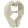 Image de Déco Mains Coeur Stons 20cm Crème