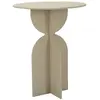 Image de Table basse en métal crème ø 45x58 cm