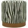 Image de Pouf Imprimé Zèbre Savana 40cm Vert