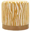 Image de Pouf Imprimé Zèbre Savana 40cm Jaune