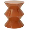 Image de Table basse en métal orange brillant, ø 37,5 x 45 cm