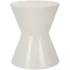 Image de Table basse en métal blanc brillant, ø 45 x 55 cm