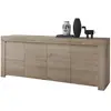 Image de Buffet - FAENZA - 4 portes - Chene clair - 210 x 42 x 81 cm