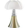 Image de Lampe en acier inox laiton satiné 55 x 86 cm Pipistrello - Martinelli Luce