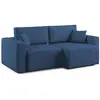 Image de Divani.store Canapé droit 3 places - Bleu