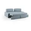 Image de Divani.store Canapé modulable 2 places - Bleu gris