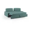 Image de Divani.store Canapé modulable convertible - Bleu canard