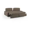 Image de Divani.store canapé modulable Liberty - Brun