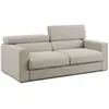 Image de Divani.store Canapé droit relax 3 places - Crème