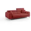 Image de Divani.store Canapé droit 2 places - Rouge