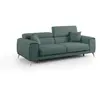 Image de Divani.store Canapé droit 3 places - Vert