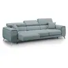 Image de Divani.store Canapé droit relax - Bleu gris